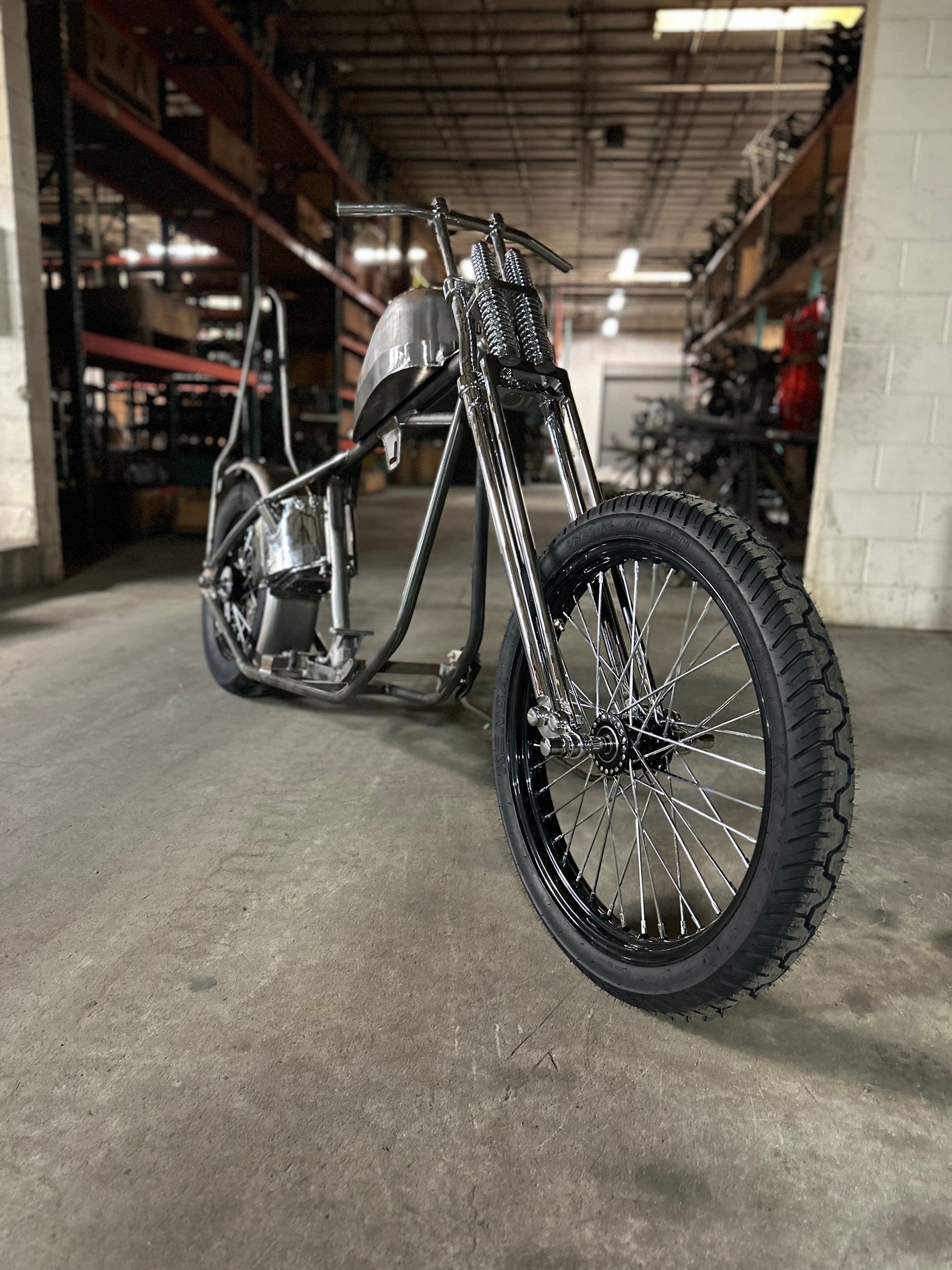 Bobber motorcycle rolling chassis sale