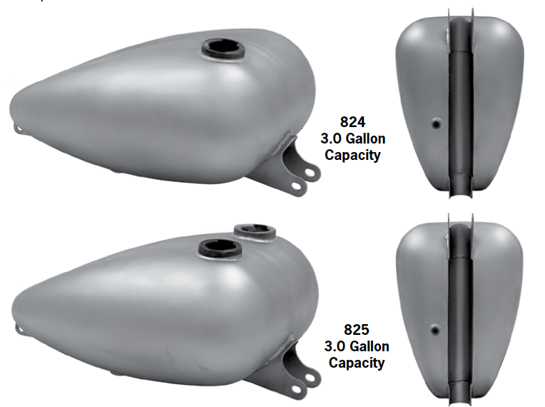 Mustang And Axed Tanks For Sportsters Thru 1978