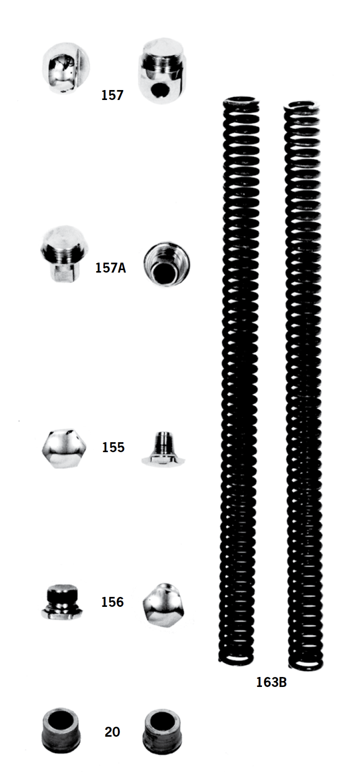 Fork Tube Plugs, Caps And Springs For Big Twins And Sportsters