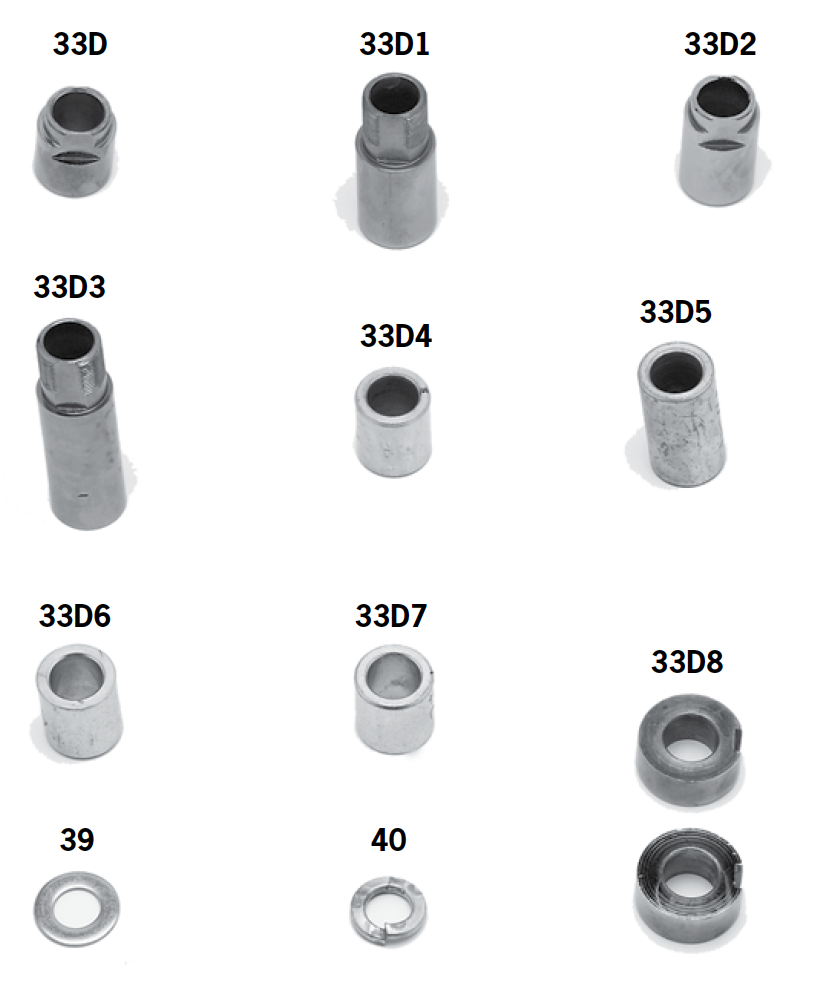 Axle Spacers And Hardware For Paughco Axles