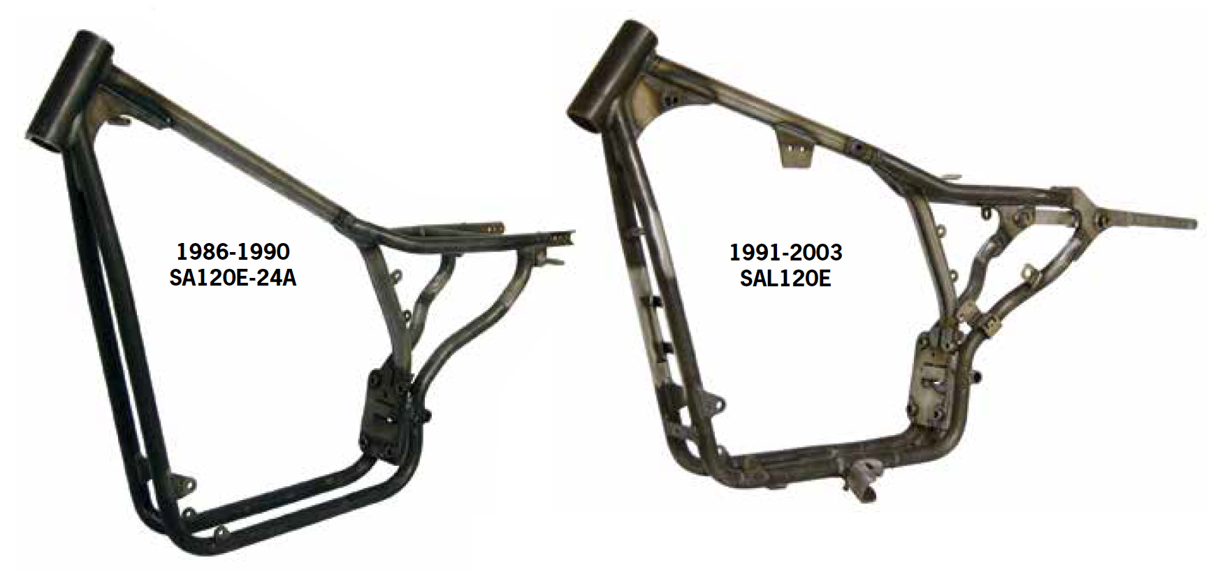 Paughco Swingarm Frames For 1986 Thru 2003 Evolution Sportsters