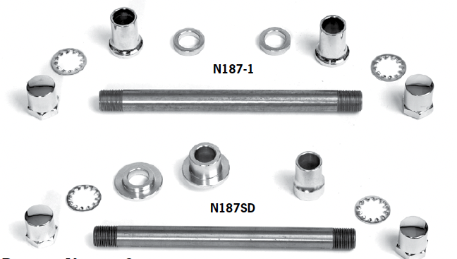 Axle Kits For Paughco Narrow Springers